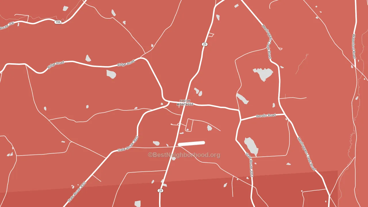 18843, PA block-group political-lean map