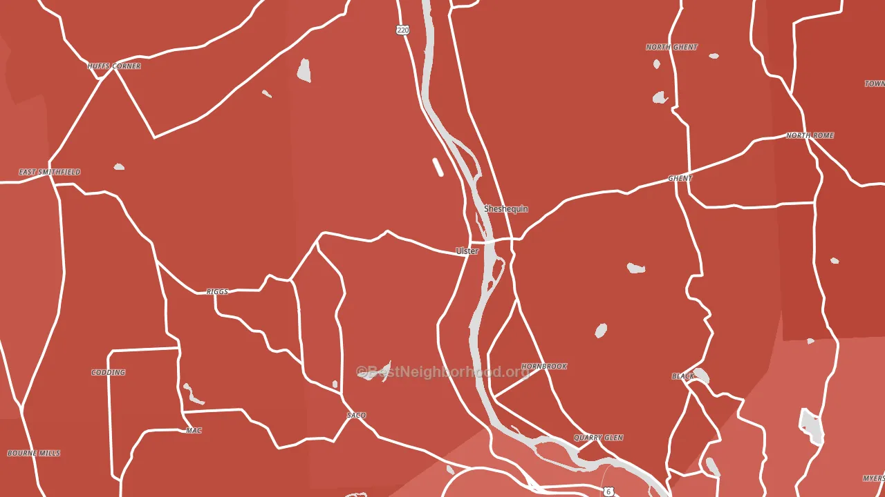 18850, PA block-group political-lean map
