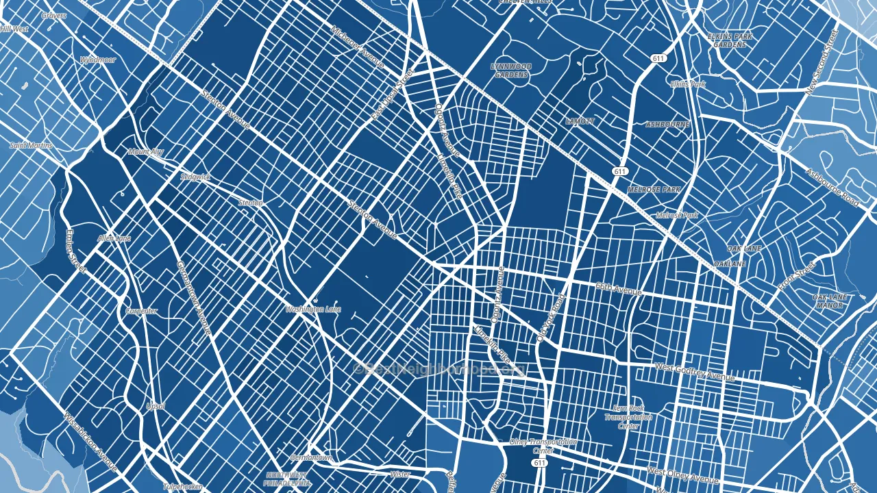 19138, PA block-group political-lean map