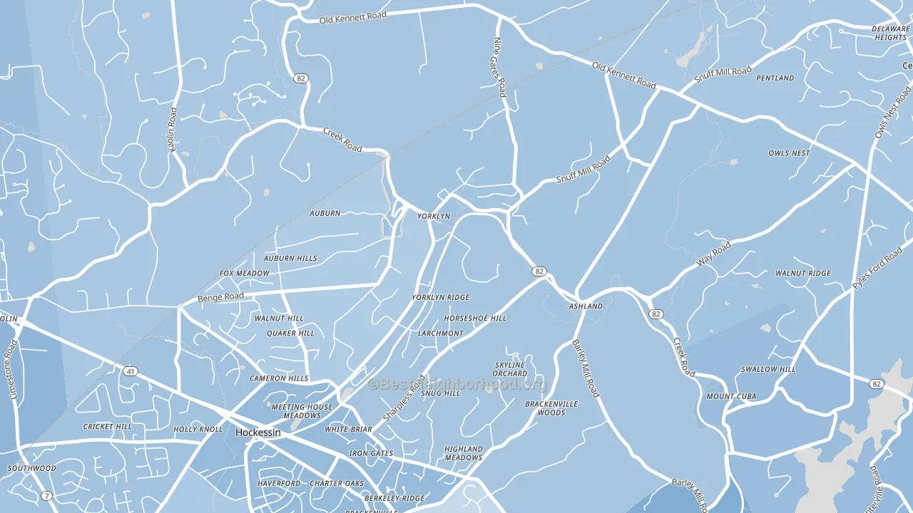 19736, DE block-group political-lean map