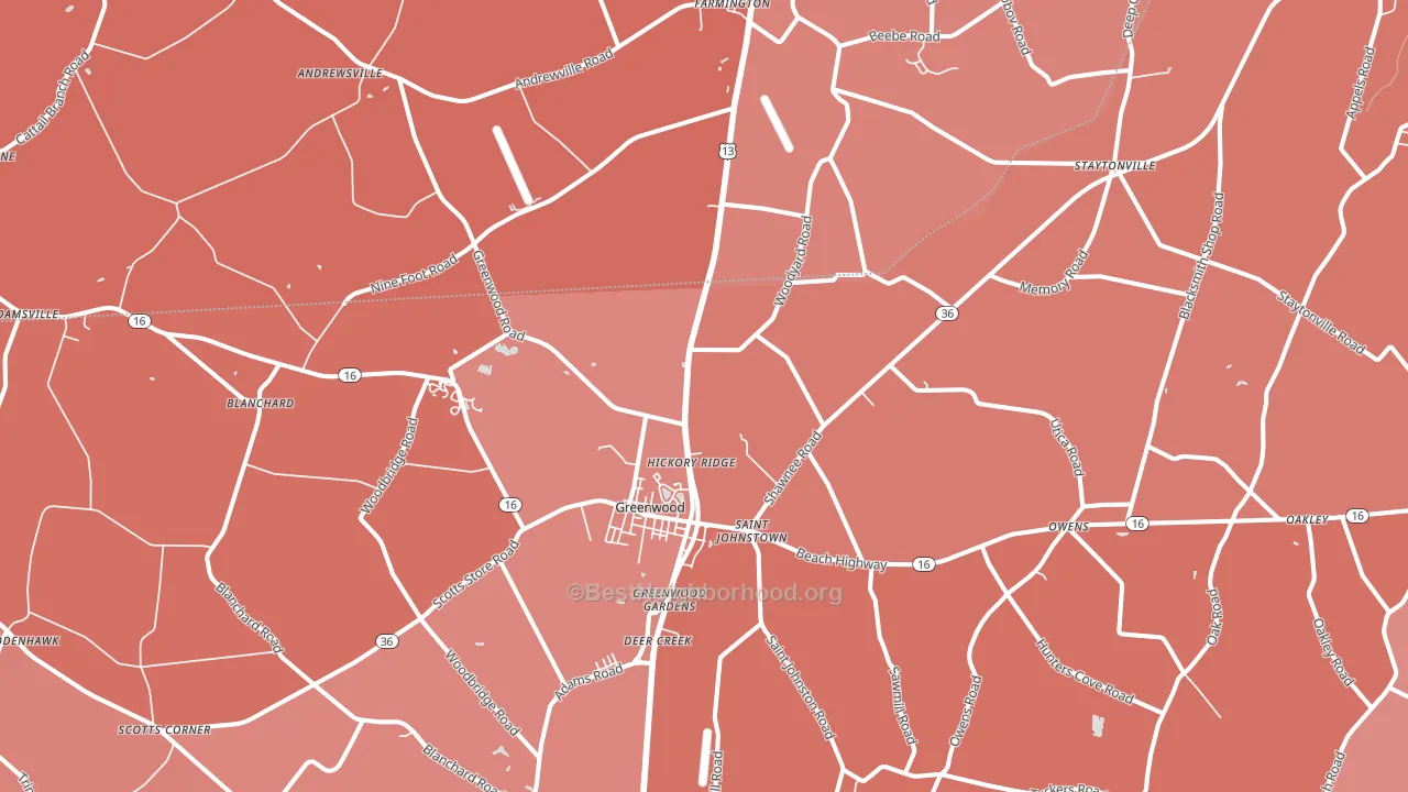 19950, DE block-group political-lean map