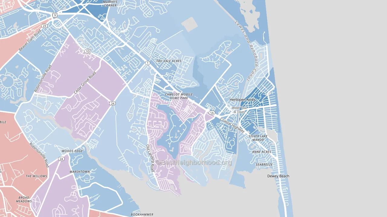 19971, DE block-group political-lean map