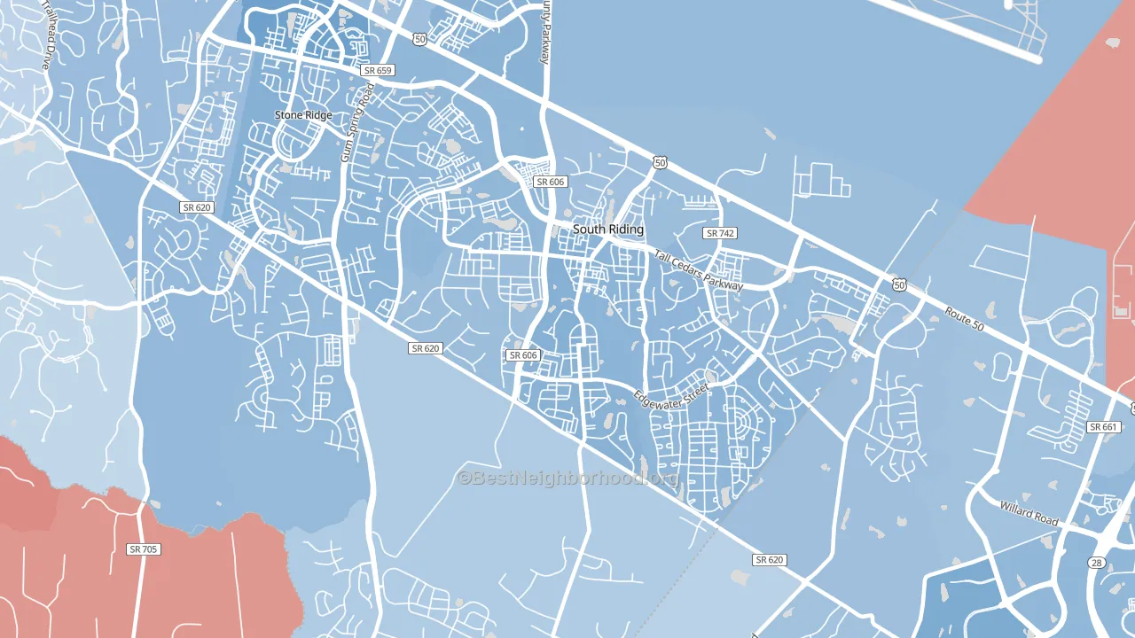 20152, VA block-group political-lean map