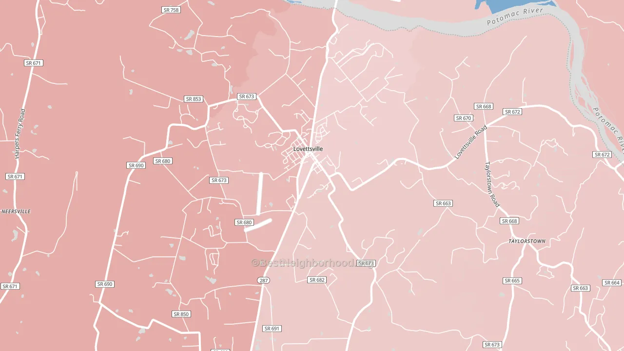 20180, VA block-group political-lean map