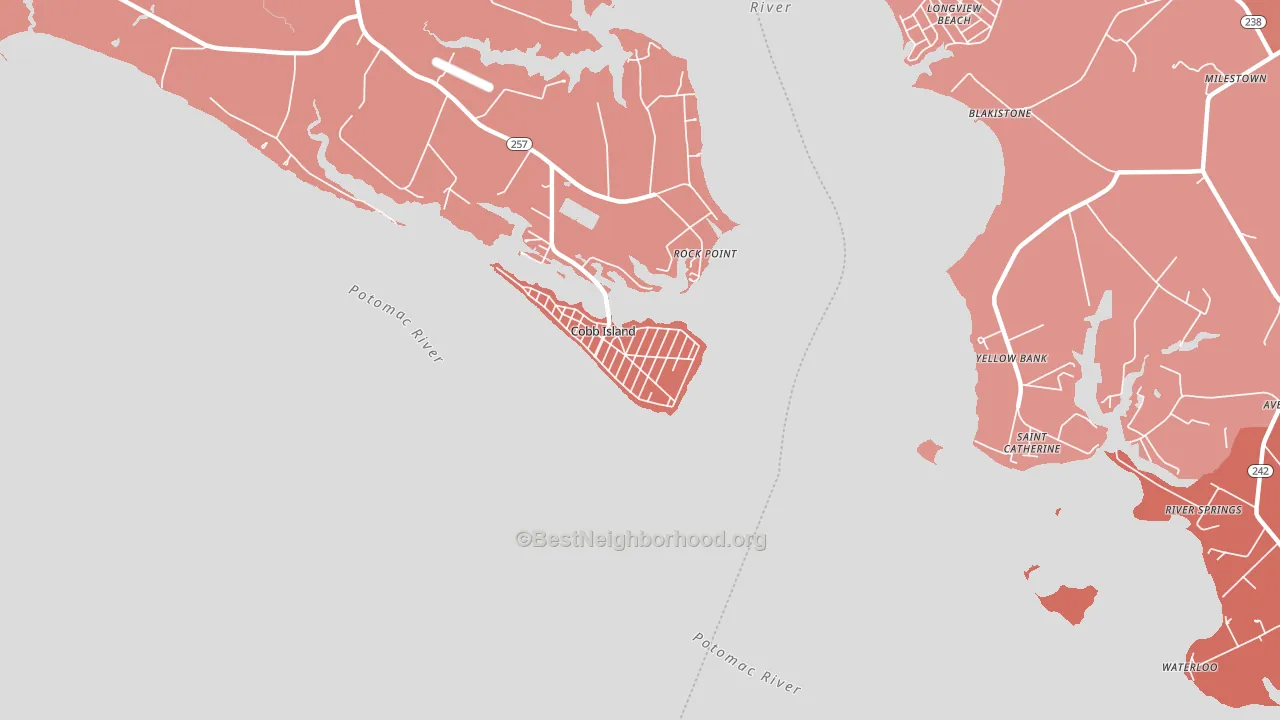 20625, MD block-group political-lean map