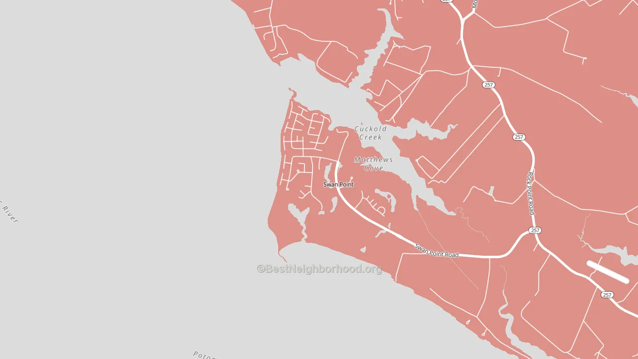 20645, MD block-group political-lean map