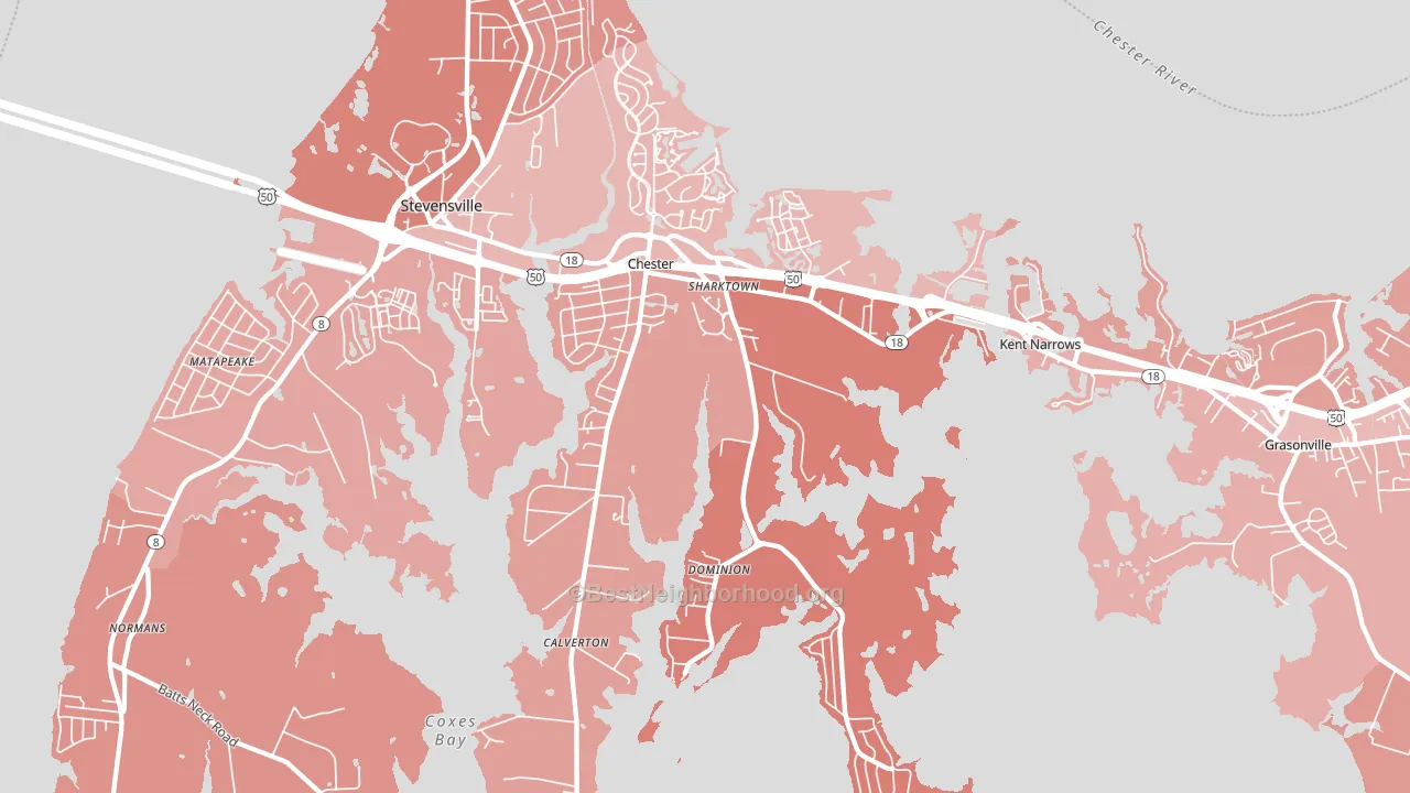 21619, MD block-group political-lean map
