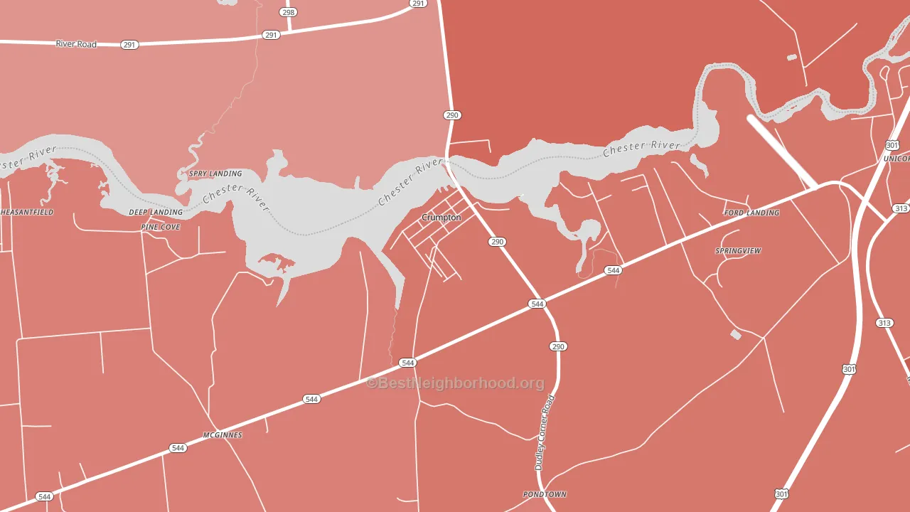 21628, MD block-group political-lean map