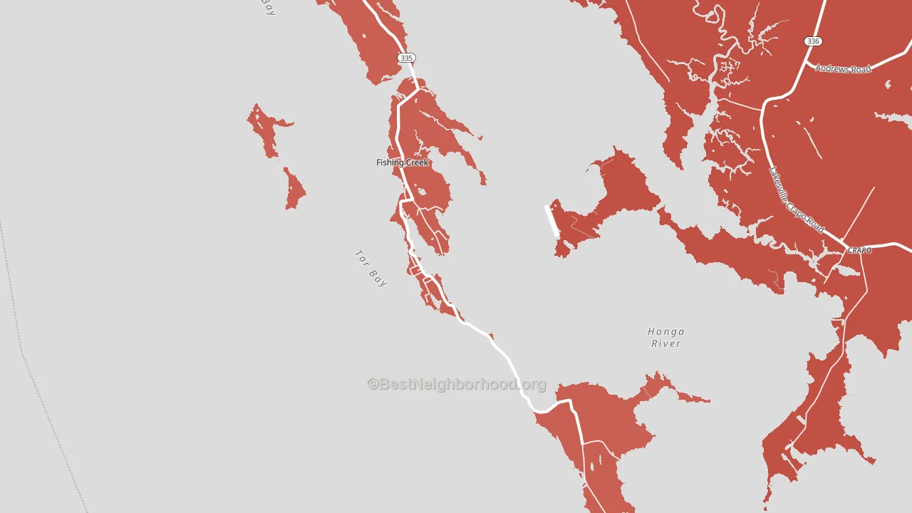 21634, MD block-group political-lean map