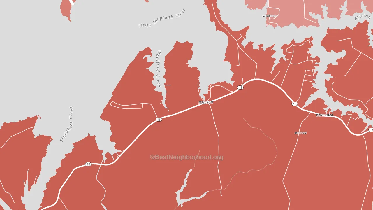 21648, MD block-group political-lean map