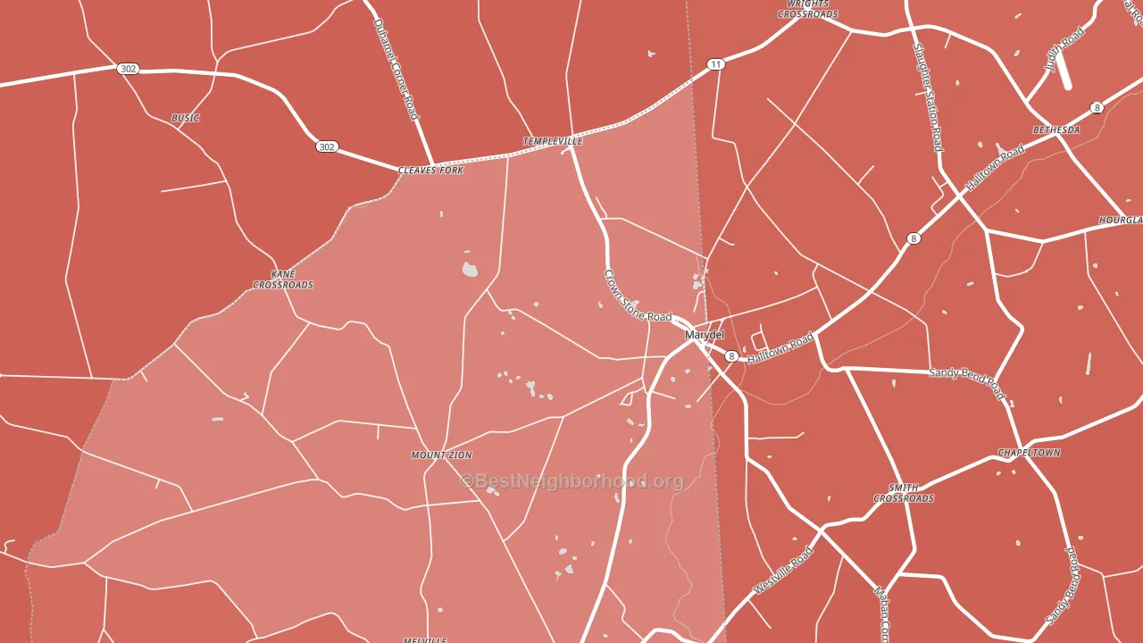 21649, MD block-group political-lean map