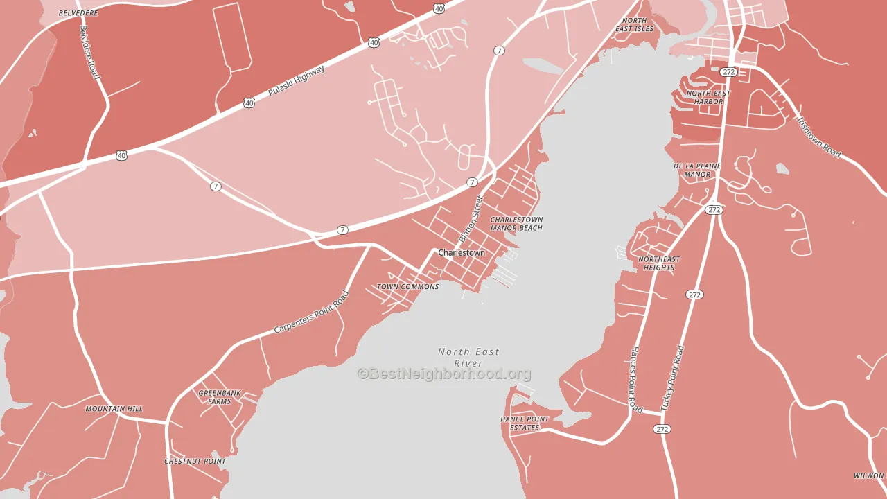 21914, MD block-group political-lean map
