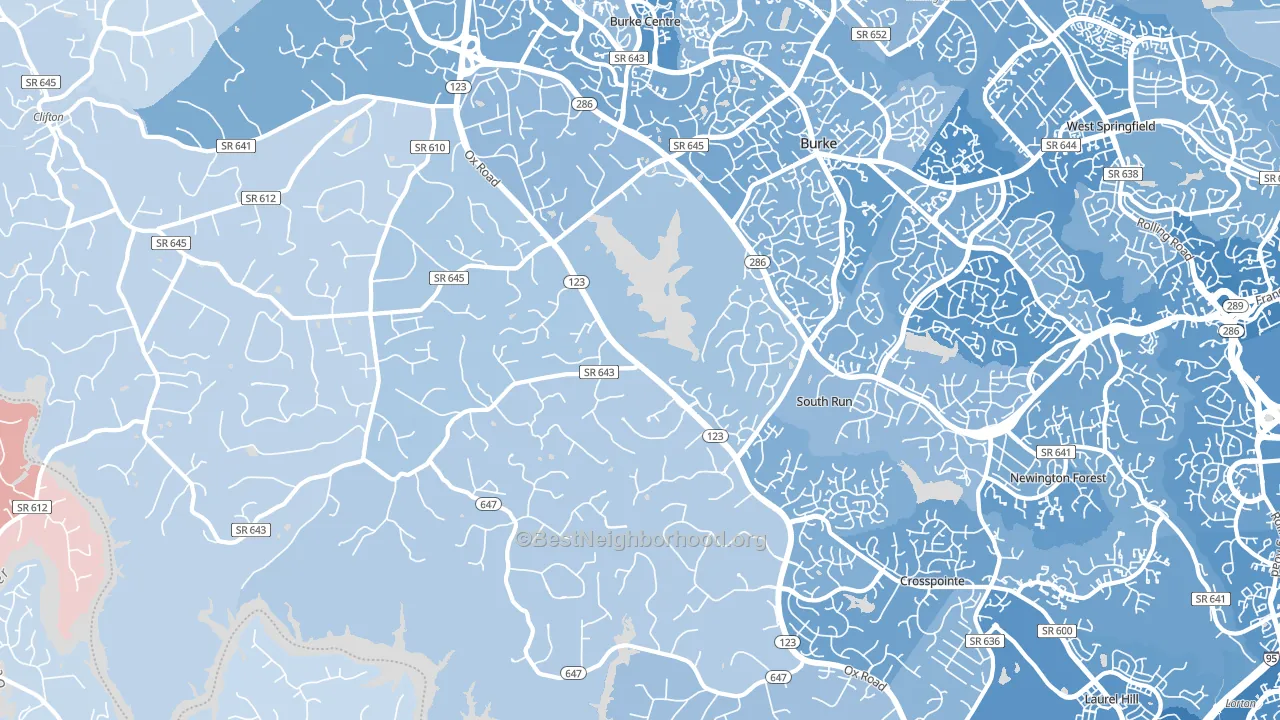 22039, VA block-group political-lean map