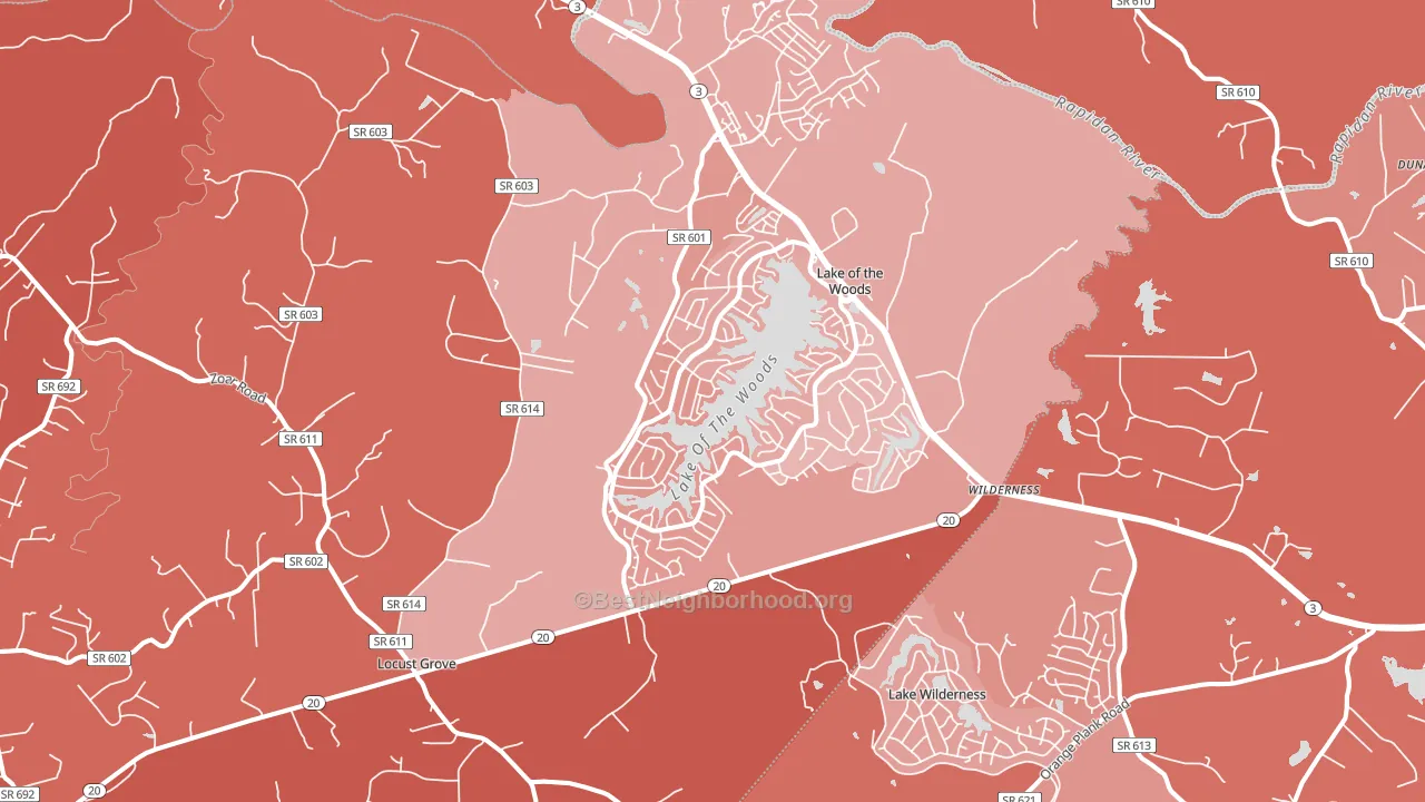 22508, VA block-group political-lean map