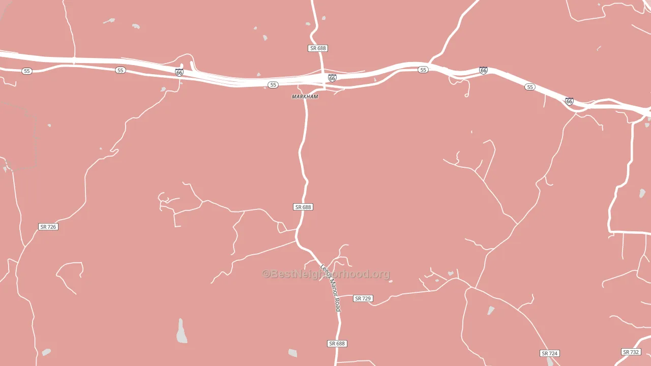 22643, VA block-group political-lean map