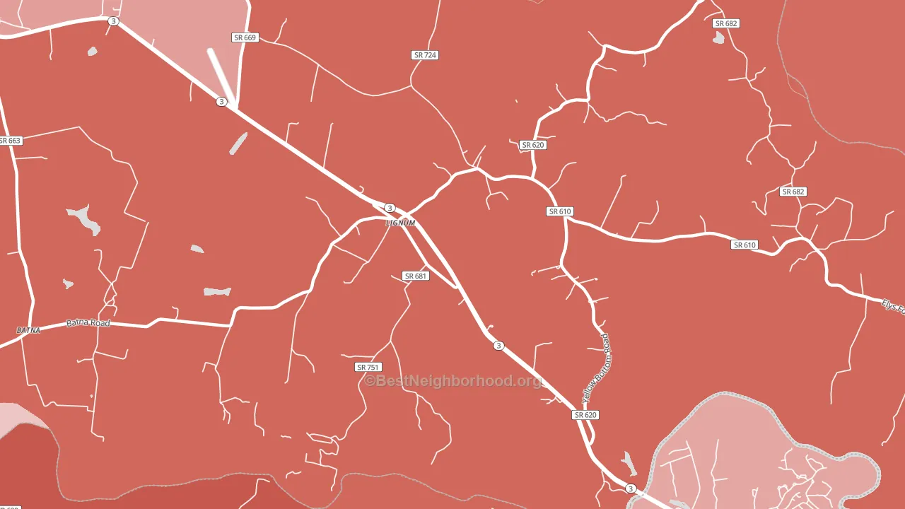 22726, VA block-group political-lean map