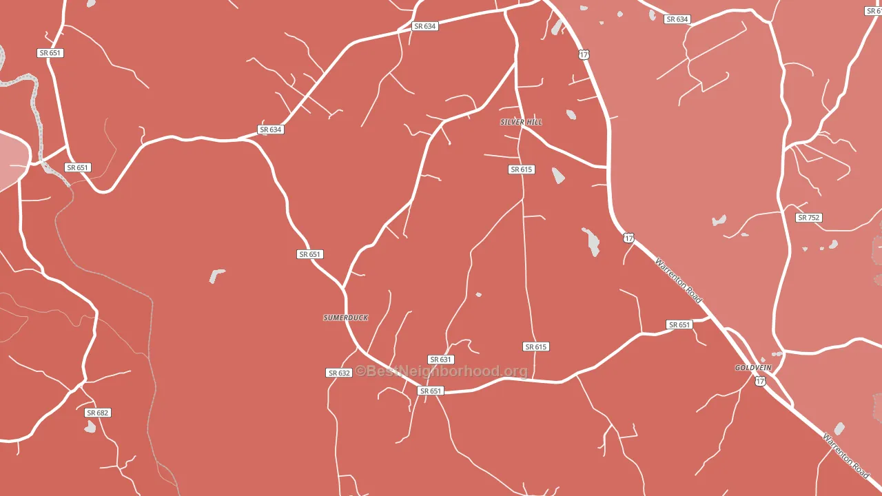 22742, VA block-group political-lean map