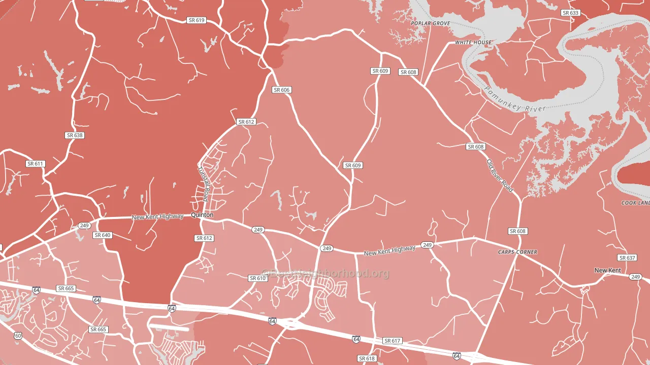23124, VA block-group political-lean map