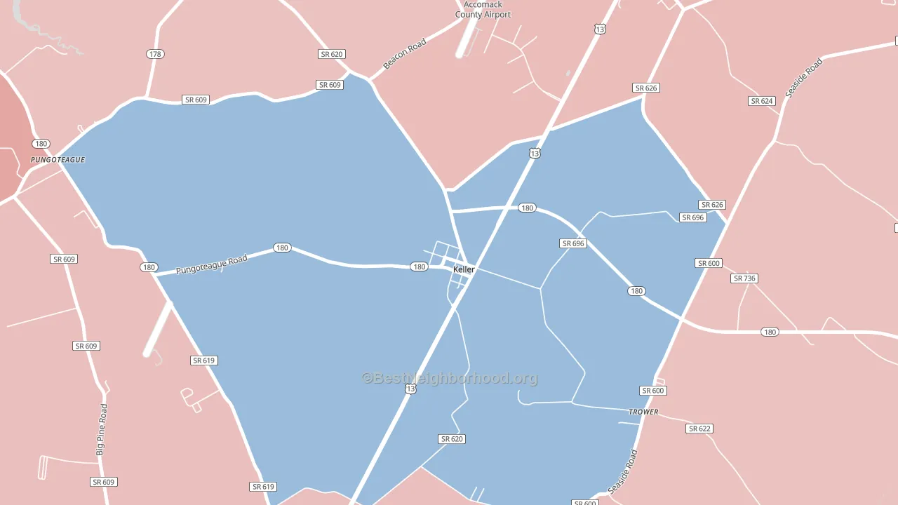 23401, VA block-group political-lean map