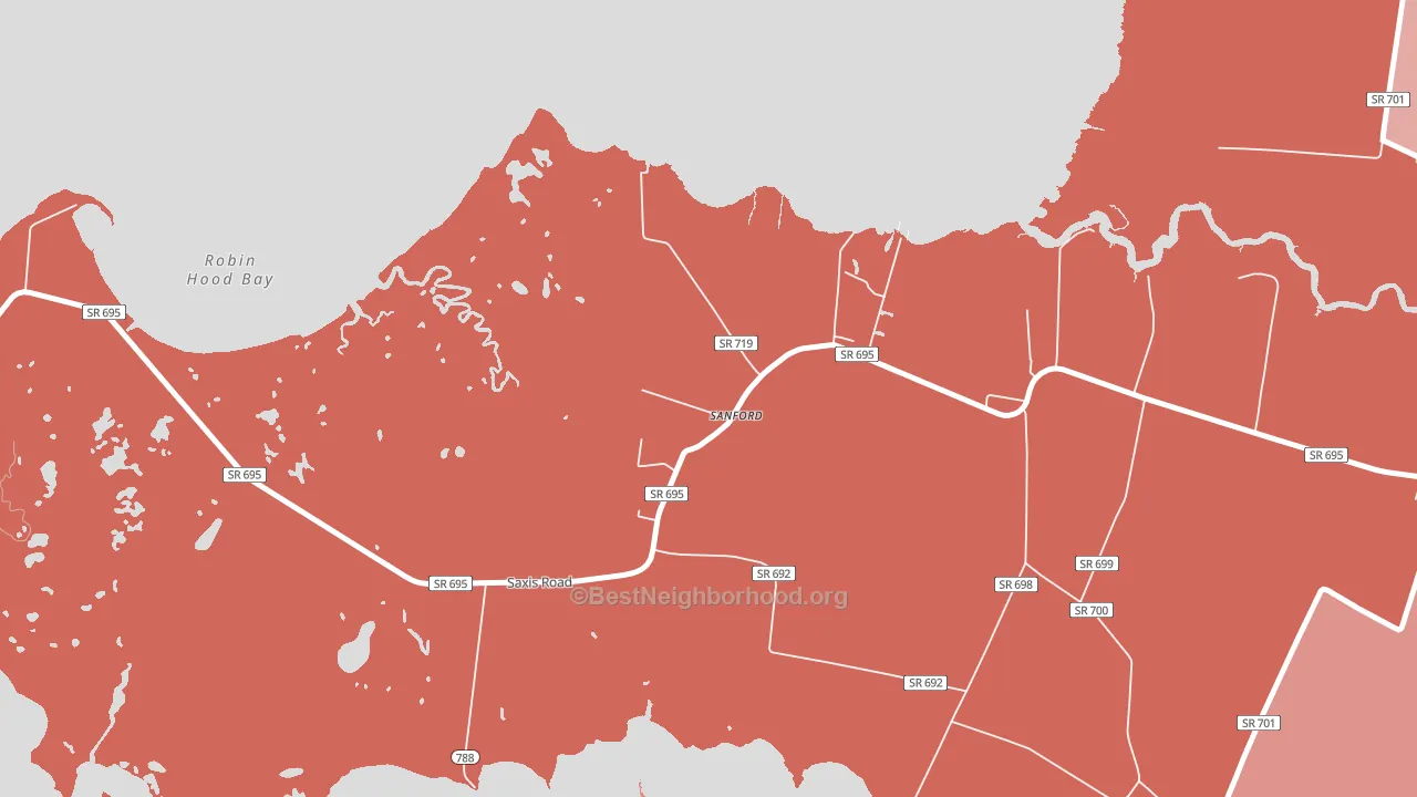 23426, VA block-group political-lean map