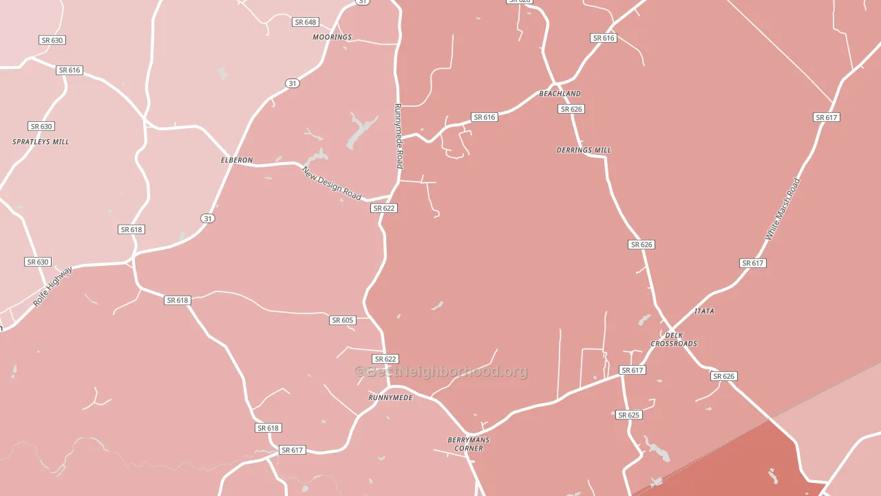 23846, VA block-group political-lean map