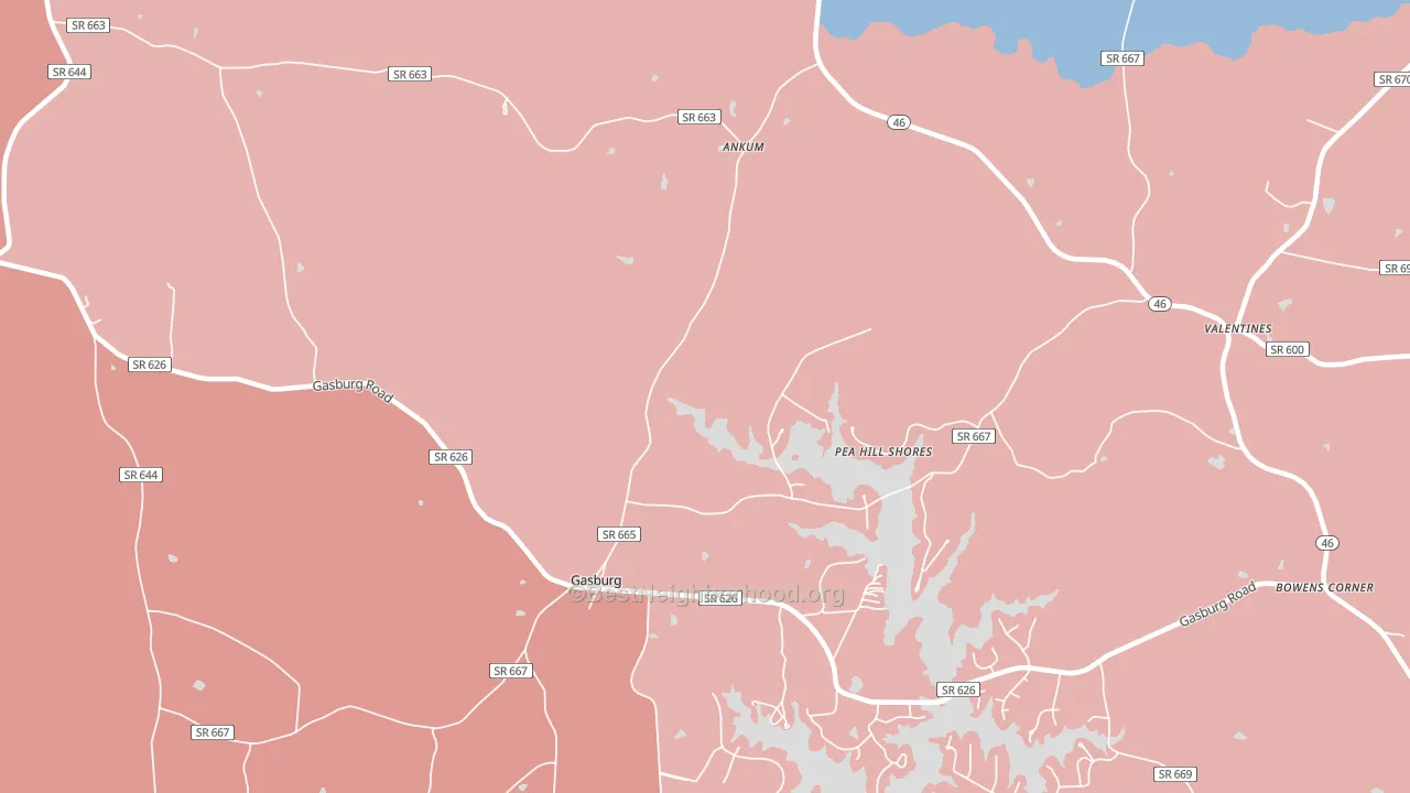 23857, VA block-group political-lean map