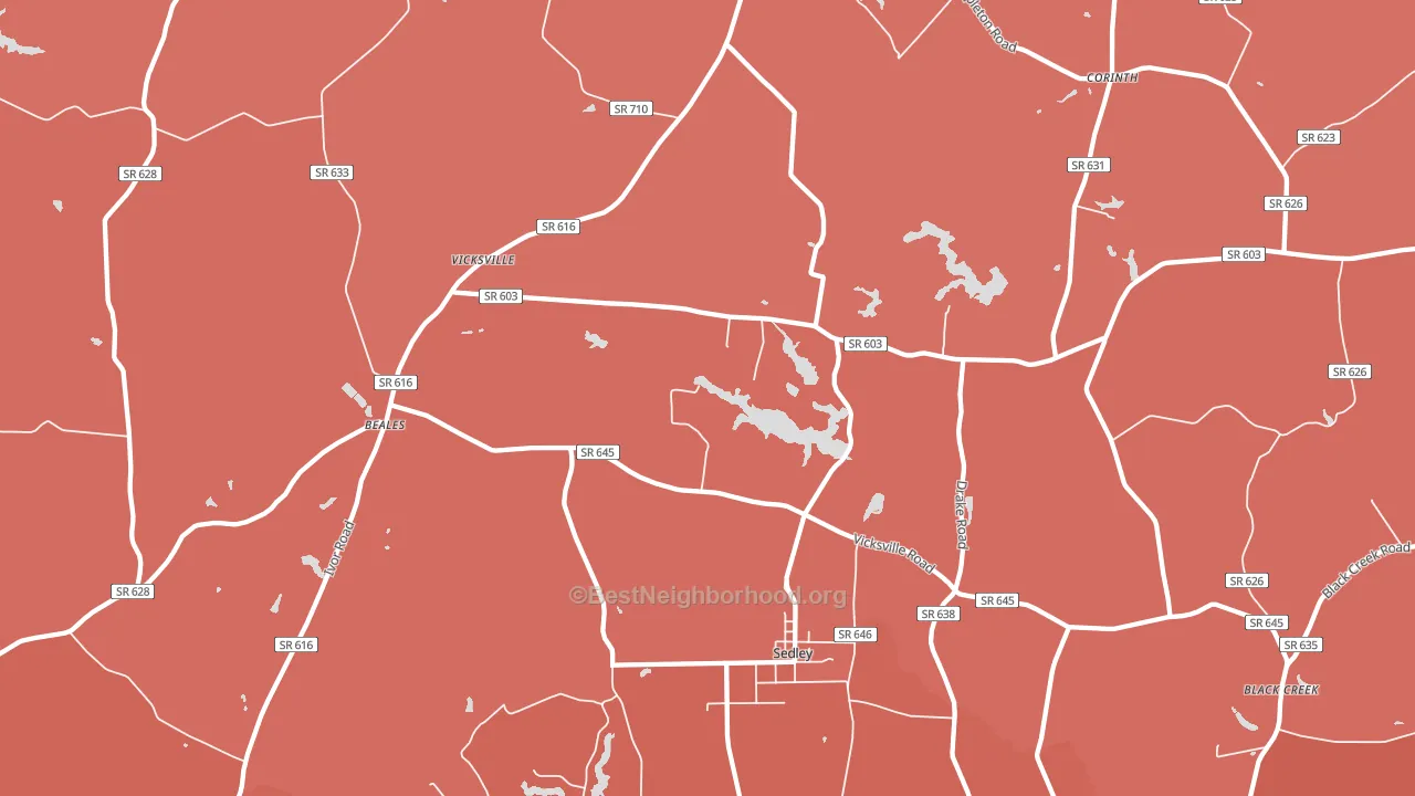 23878, VA block-group political-lean map