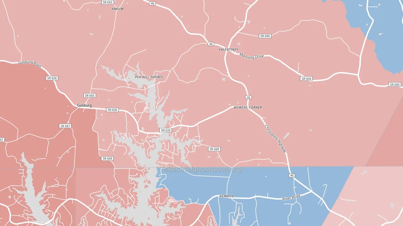 23887, VA block-group political-lean map