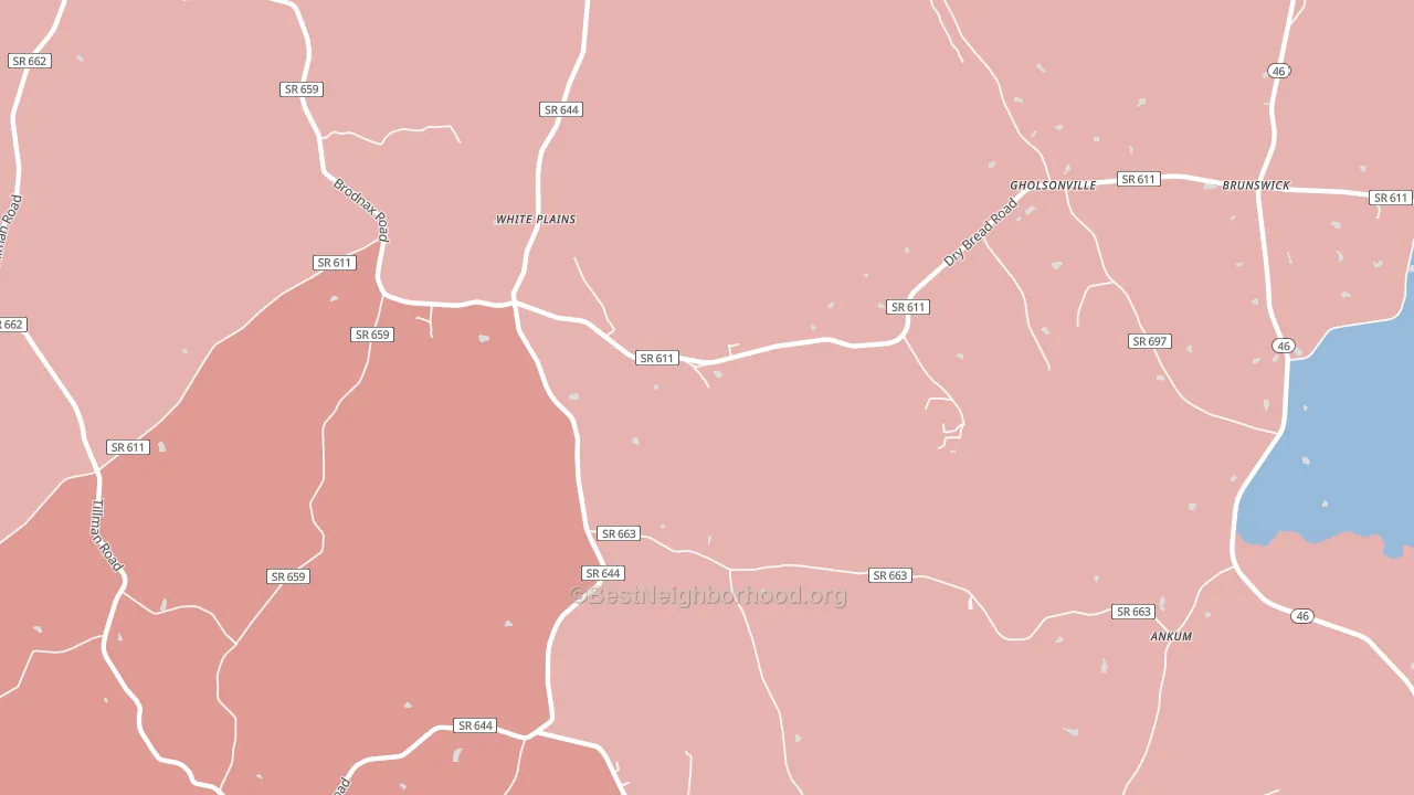 23893, VA block-group political-lean map