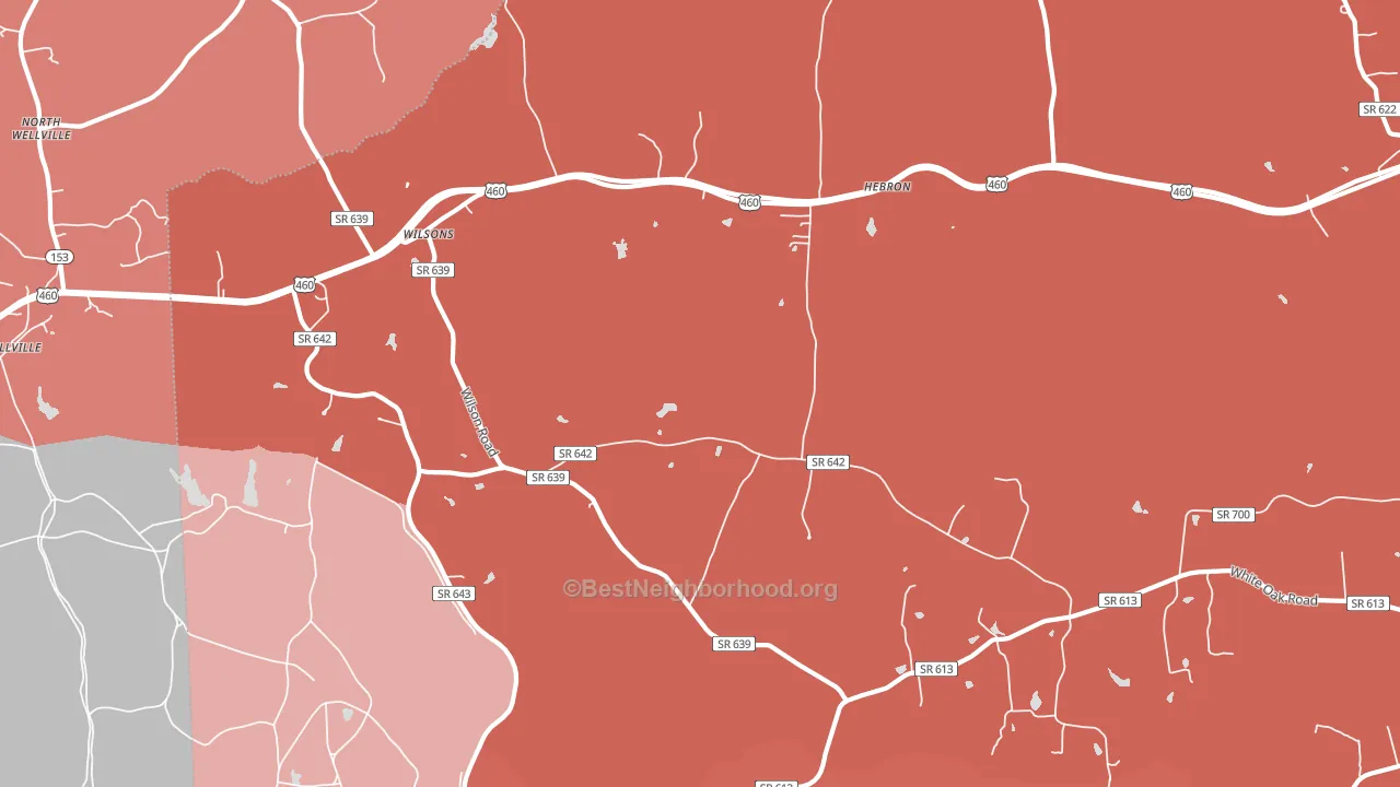 23894, VA block-group political-lean map
