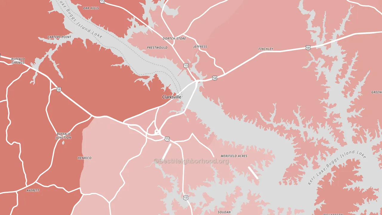 23927, VA block-group political-lean map