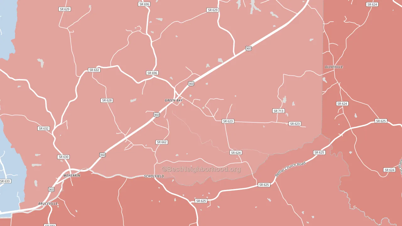 23942, VA block-group political-lean map