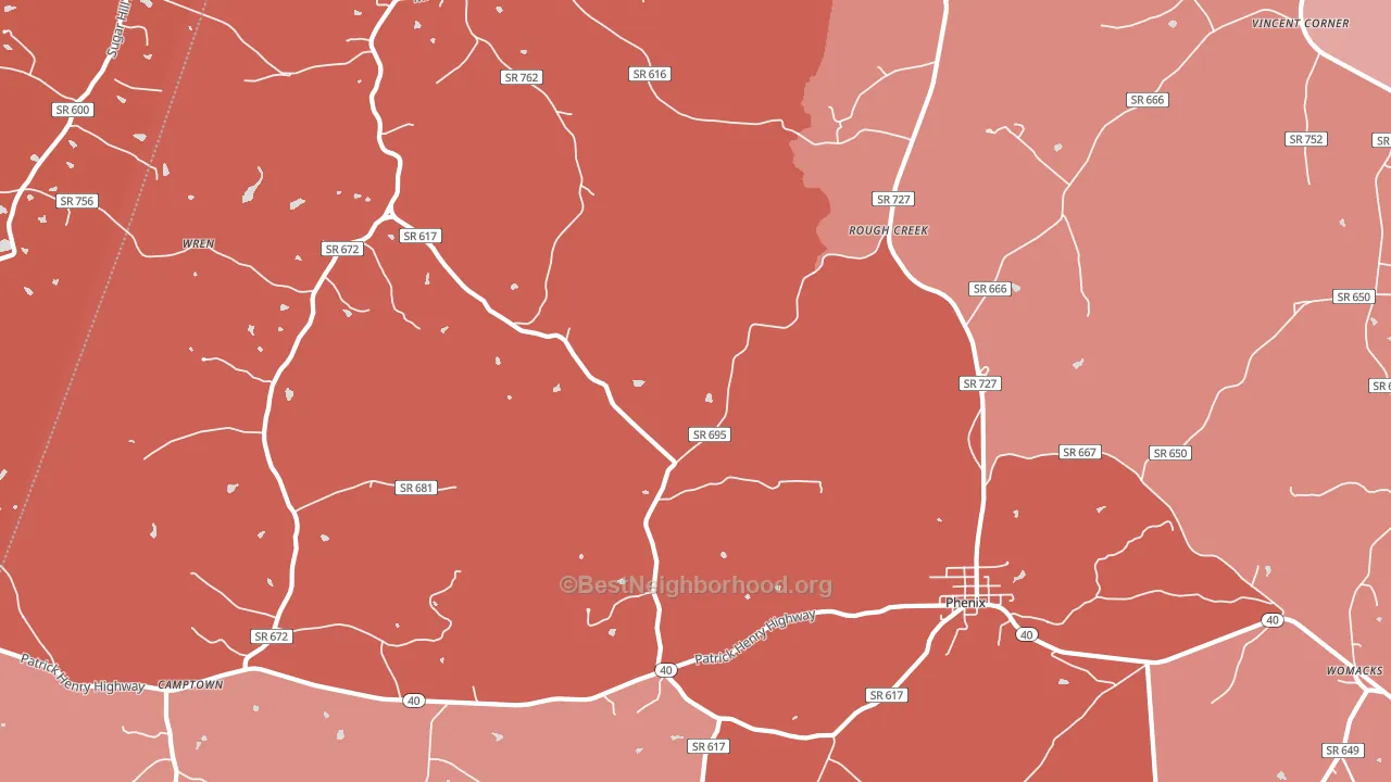 23959, VA block-group political-lean map