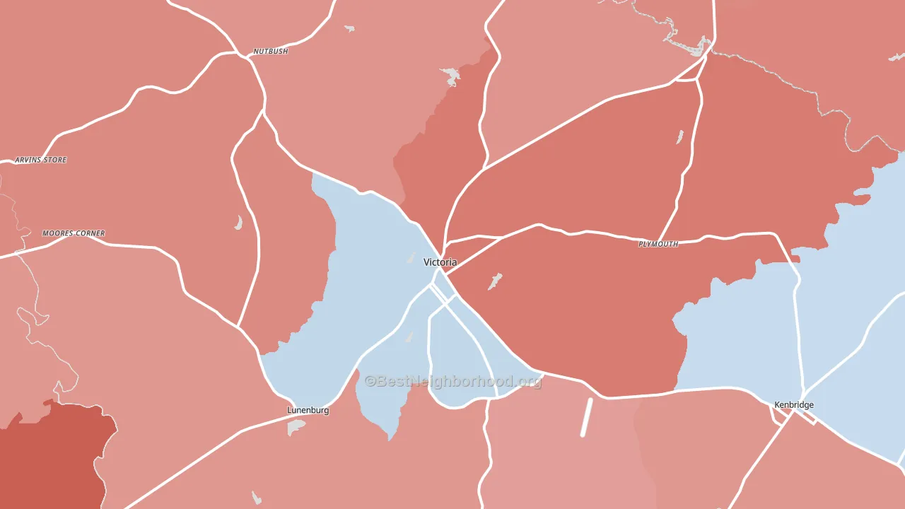 23974, VA block-group political-lean map