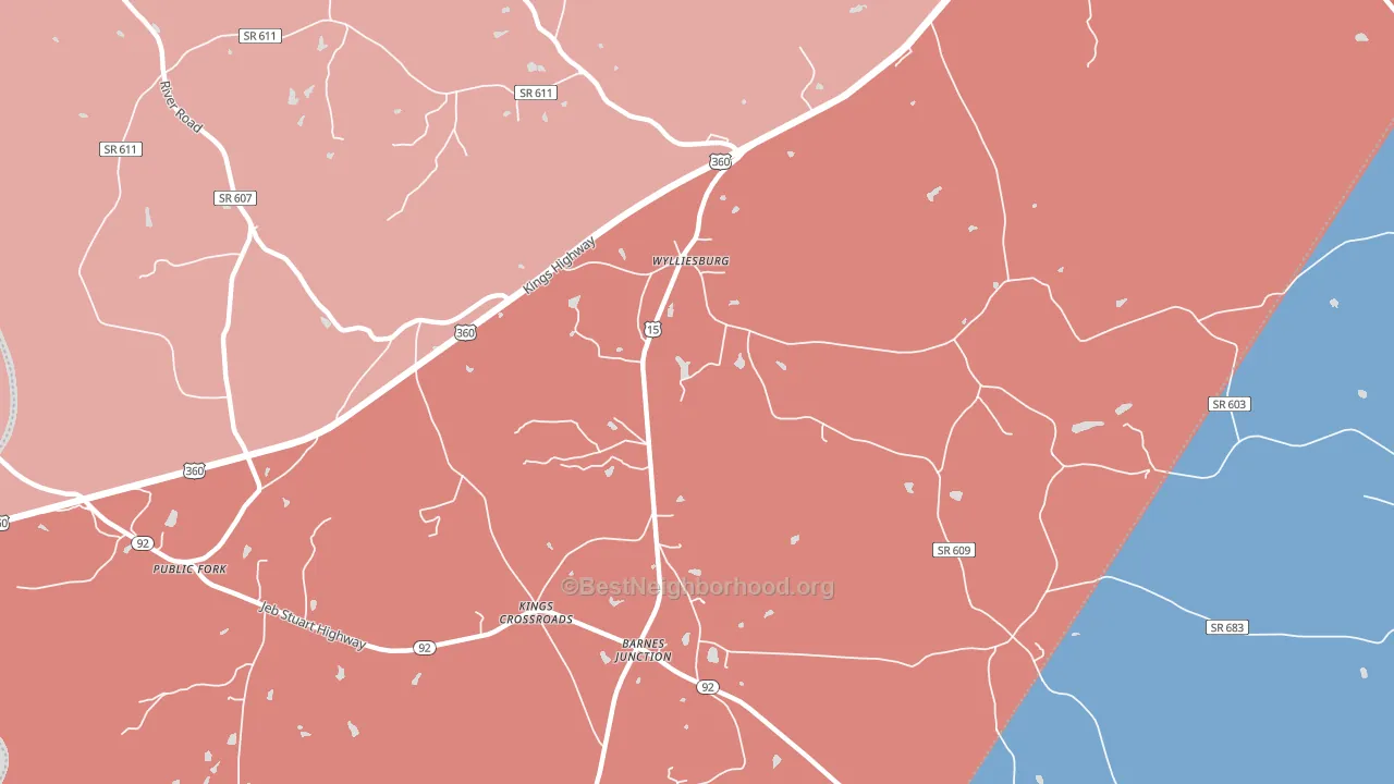 23976, VA block-group political-lean map