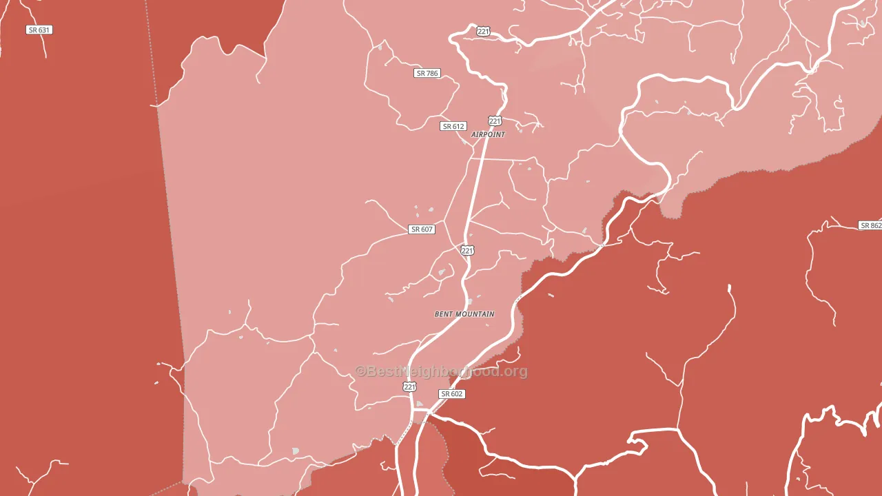 24059, VA block-group political-lean map