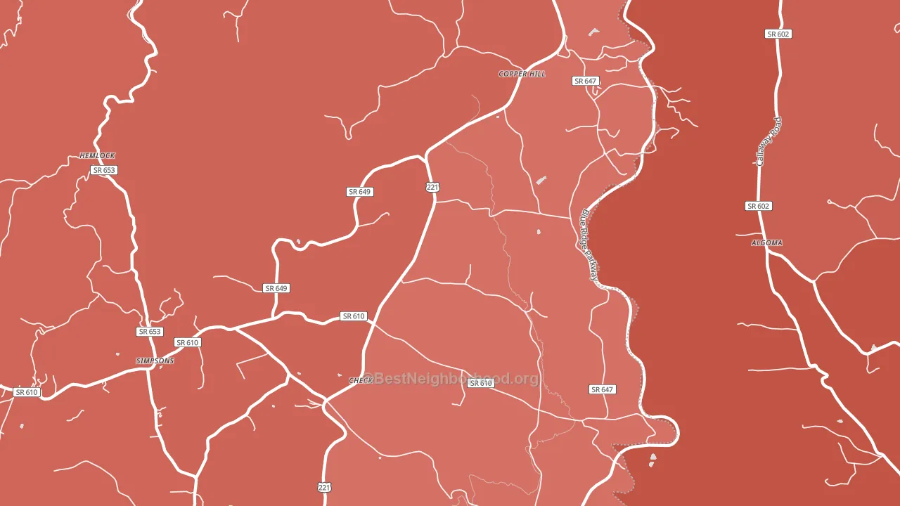 24079, VA block-group political-lean map