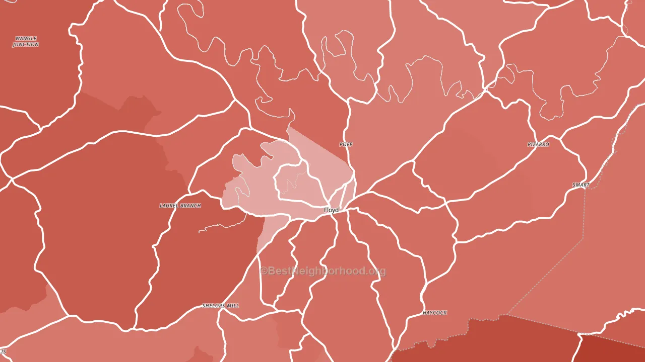 24091, VA block-group political-lean map