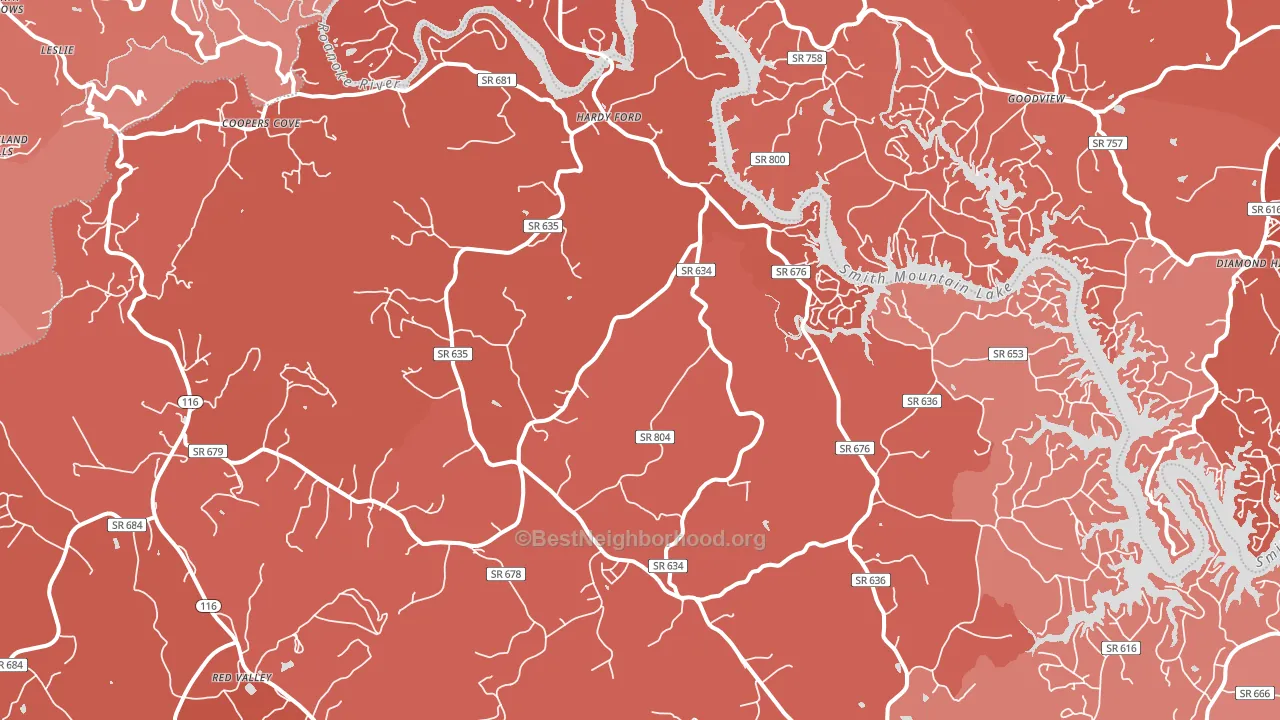 24101, VA block-group political-lean map