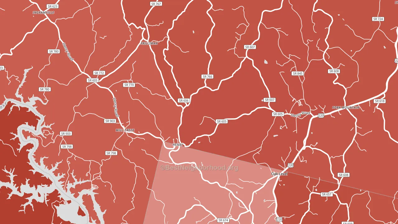 24102, VA block-group political-lean map