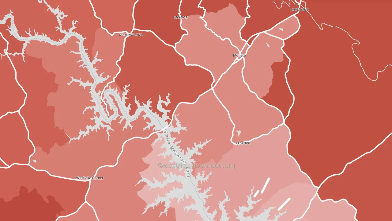 24121, VA block-group political-lean map