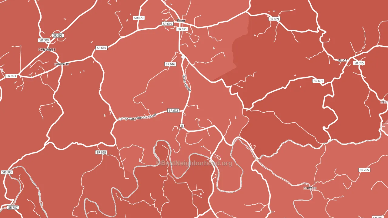 24149, VA block-group political-lean map