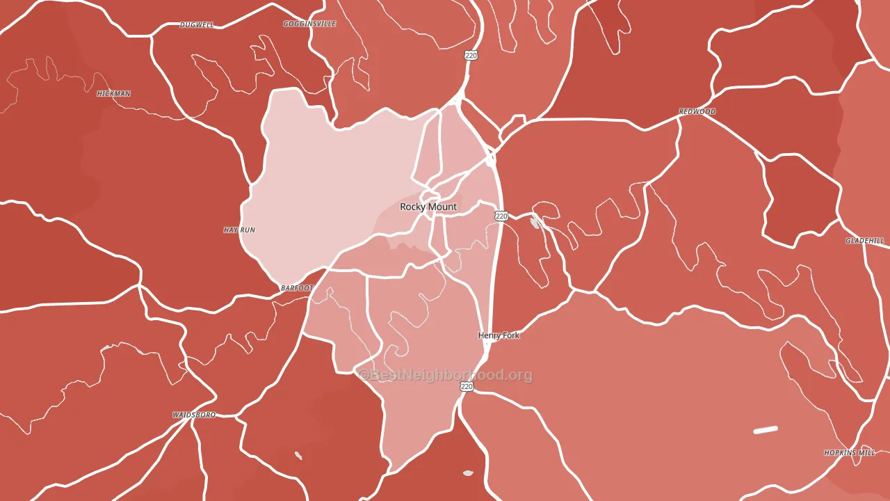 24151, VA block-group political-lean map