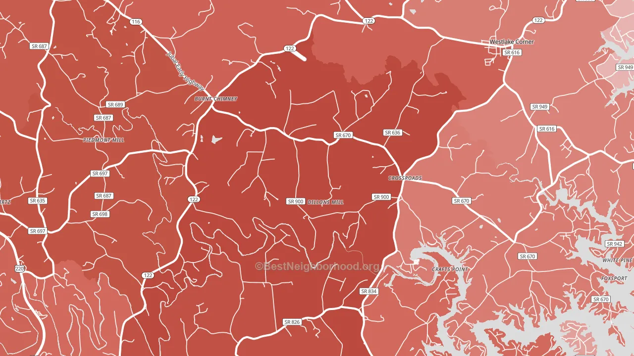 24184, VA block-group political-lean map