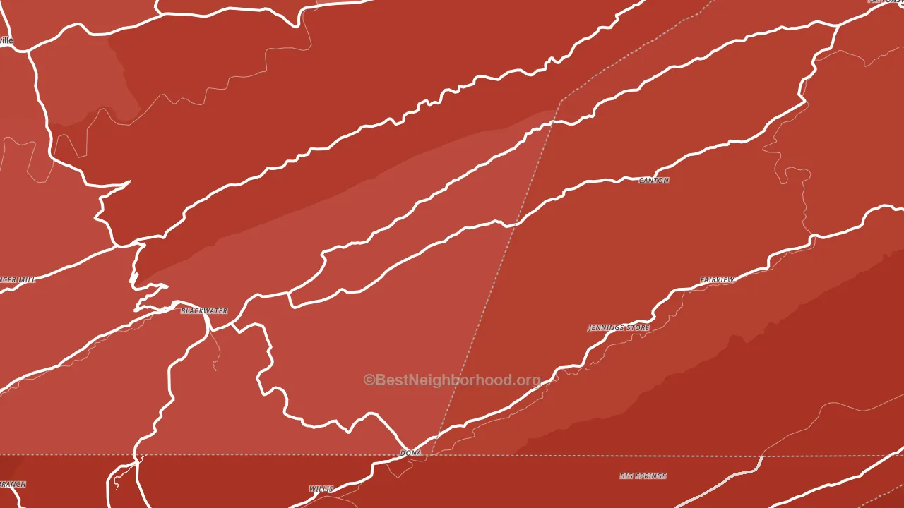 24221, VA block-group political-lean map