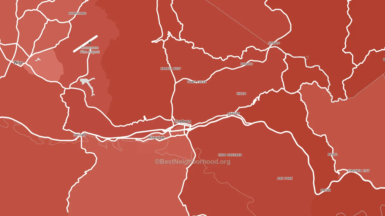 24230, VA block-group political-lean map
