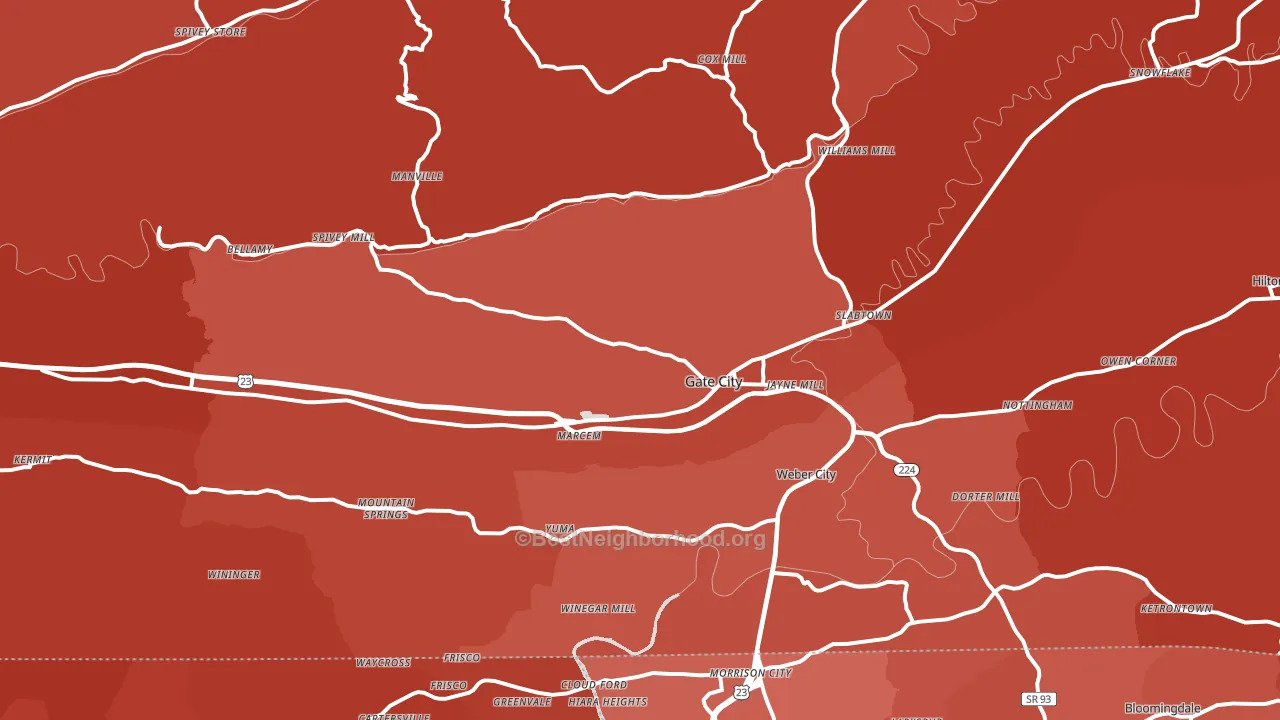 24251, VA block-group political-lean map