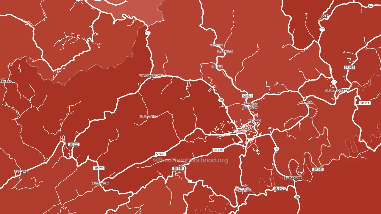 24260, VA block-group political-lean map