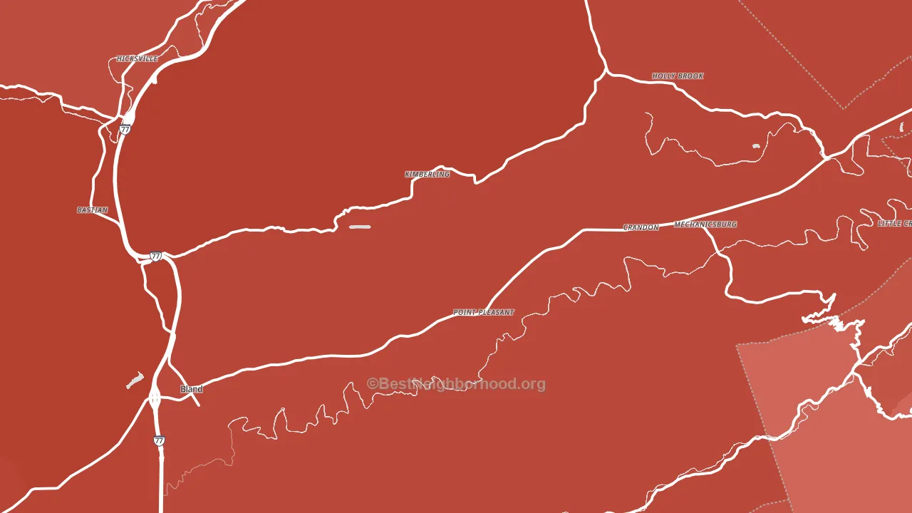 24315, VA block-group political-lean map