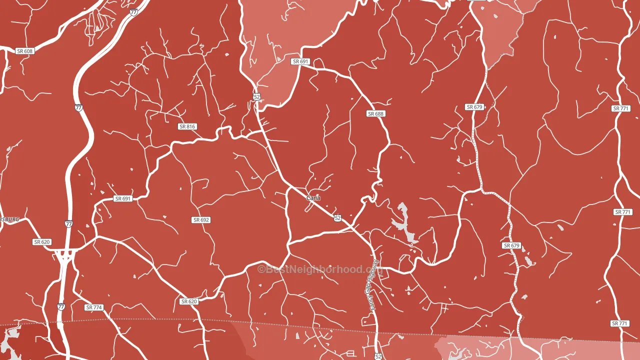 24317, VA block-group political-lean map